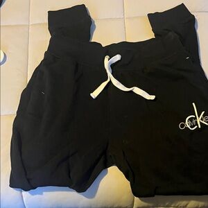 Calvin Klein Black Joggers with White Logo